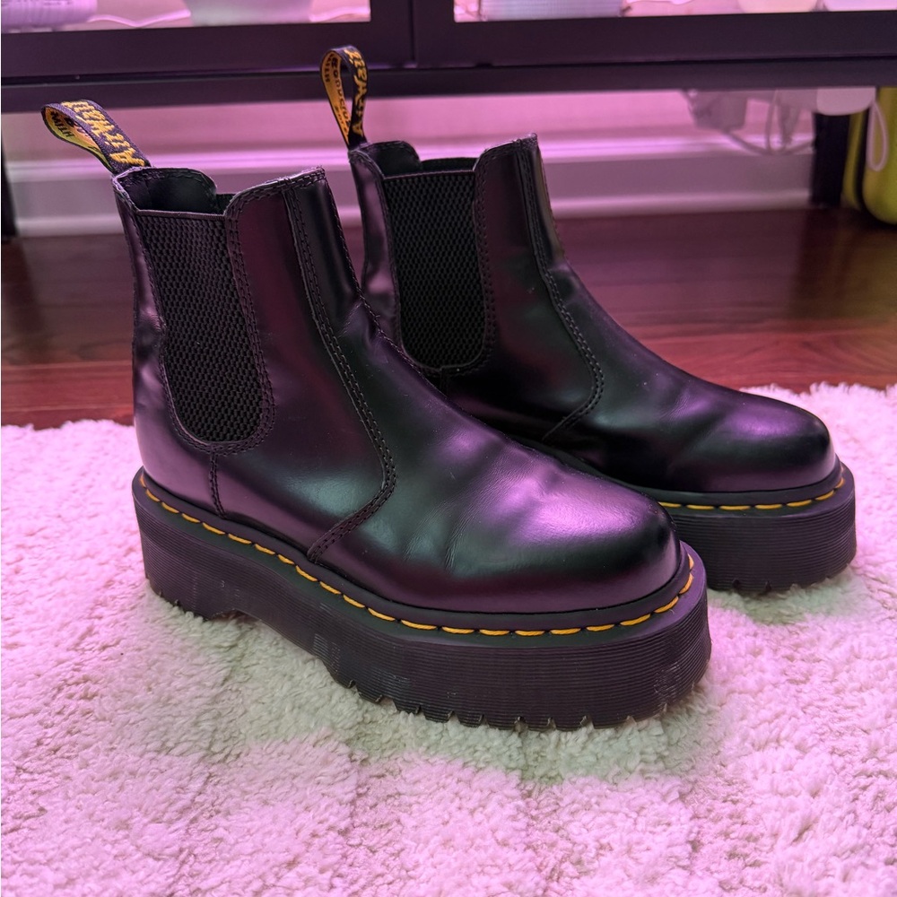 Dr. Martens Black Platform Chelsea Boots - Authentic